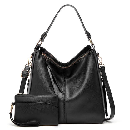 CAMELLIA LEATHER HOBO BAG