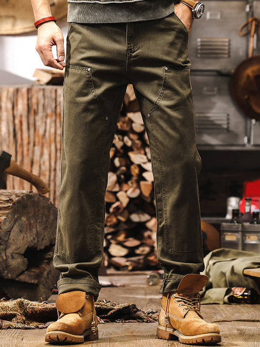 RUGGED WORKWEAR STRAIGHT-LEG UTILITY PANTS
