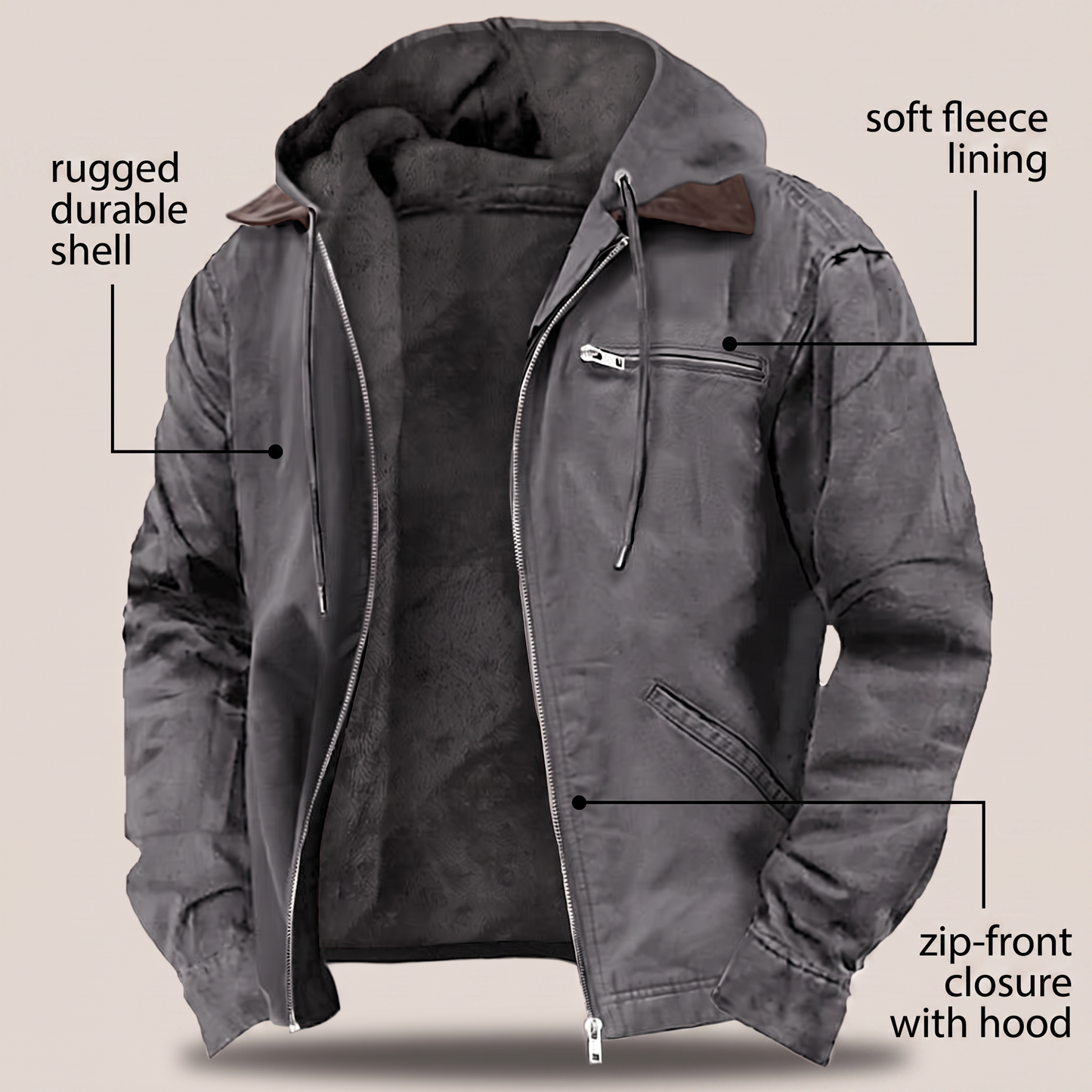 WELLINGTON FULL-ZIP HOOD JACKET