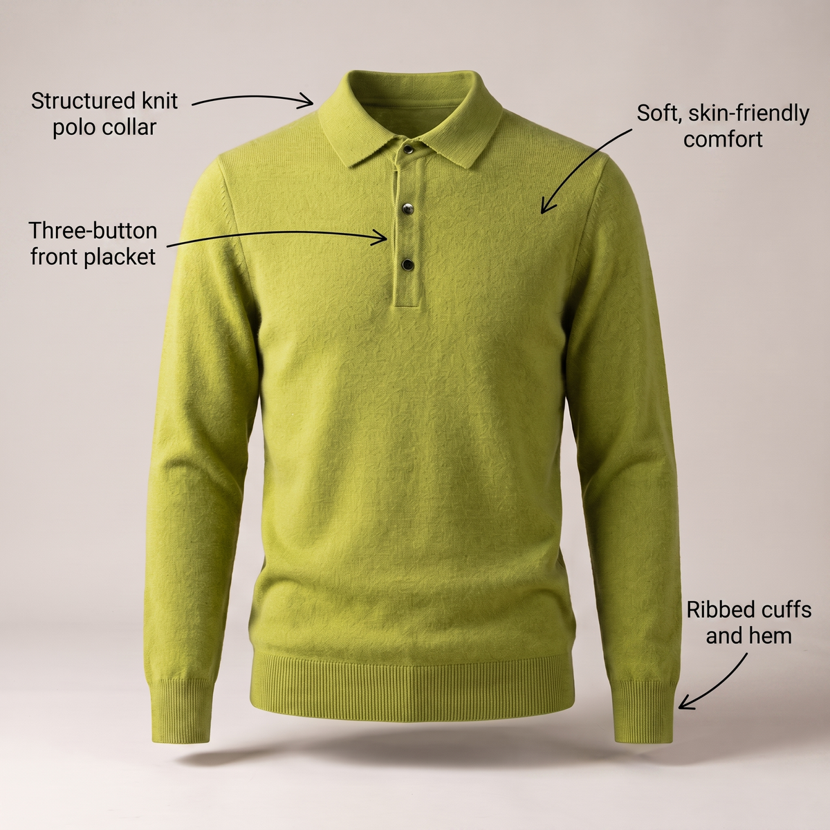 WINDSOR REFINED POLO JUMPER