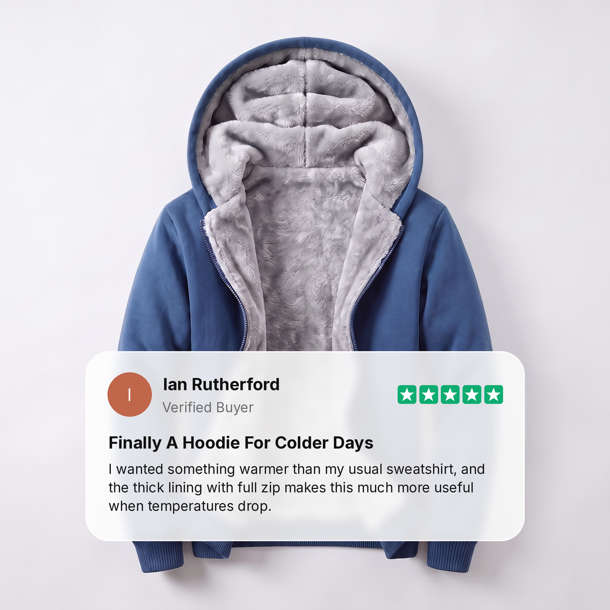 SHERPA LINED HOODED JACKET
