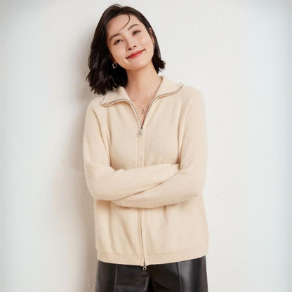 MARSTON LUXE WOOL ZIP-UP