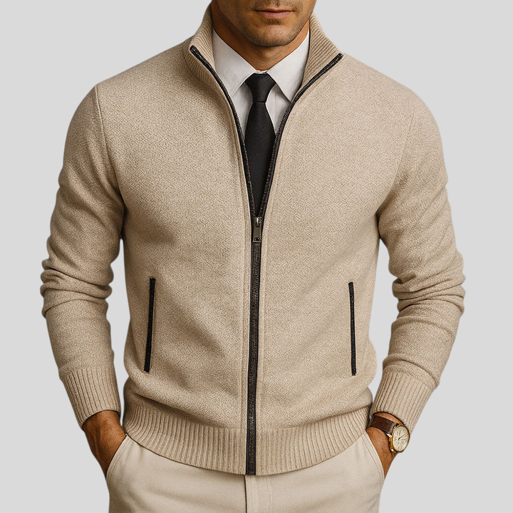 RAVINO ZIP-UP CARDIGAN – Olyndra London