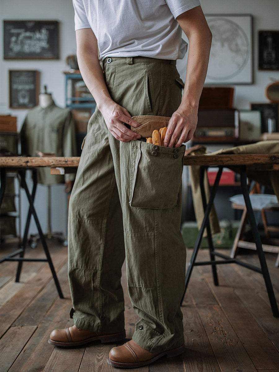 FRENCH ARMY M-47 HBT TROUSERS