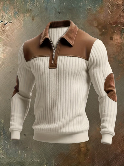 HERITAGE HALF ZIP KNIT JUMPER