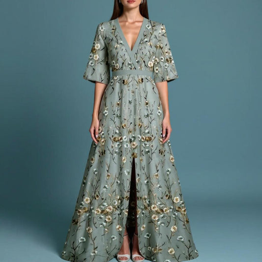 MARISA ELEGANT FLORAL DRESS