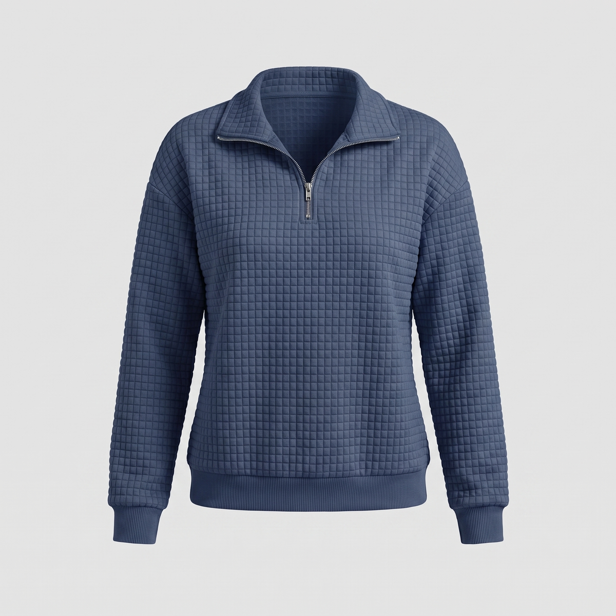 ROSALIE TEXTURED ZIP SWEATER