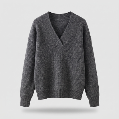 CAMILLE COZY V-NECK KNIT