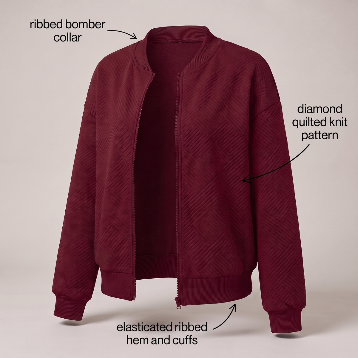 CRESSWELL LIGHTWEIGHT ZIP CARDIGAN