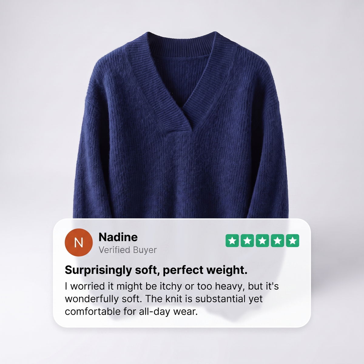 CAMILLE COZY V-NECK KNIT