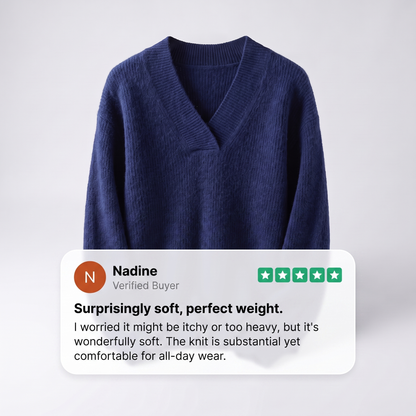 CAMILLE COZY V-NECK KNIT