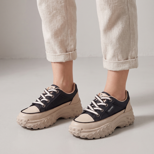 MAISIE RETRO PLATFORM TRAINERS