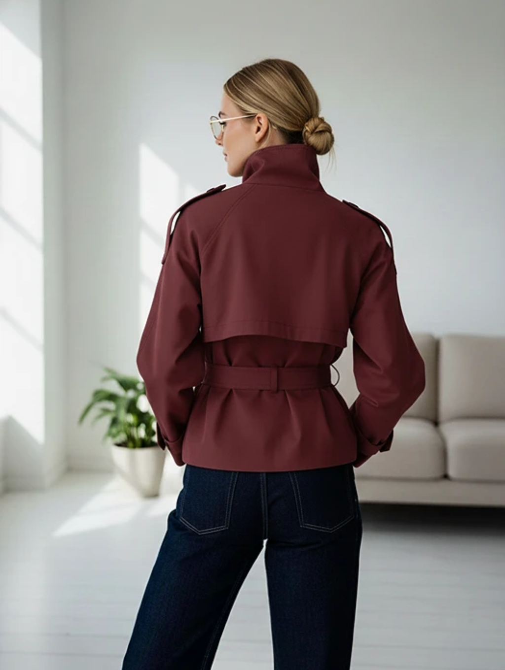 EVELYN BELTED TRENCH COAT