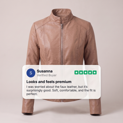 ODETTE CROPPED LEATHER JACKET