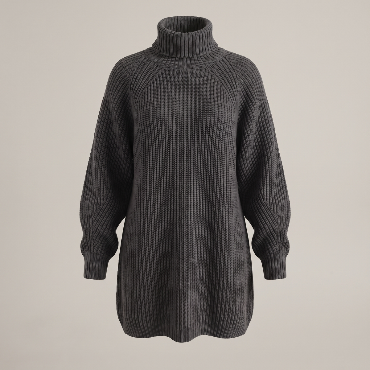 FLORIANA COSY ROLL-NECK DRESS