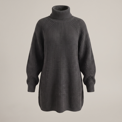 FLORIANA COSY ROLL-NECK DRESS