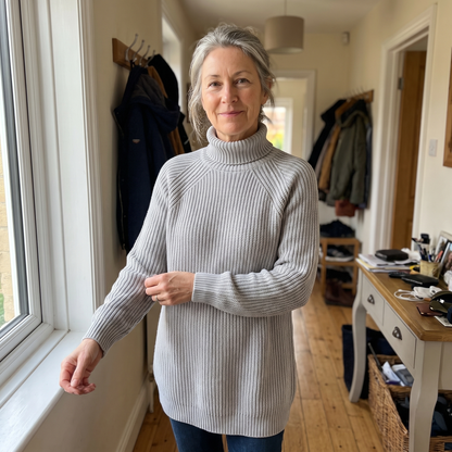 FLORIANA COSY ROLL-NECK DRESS