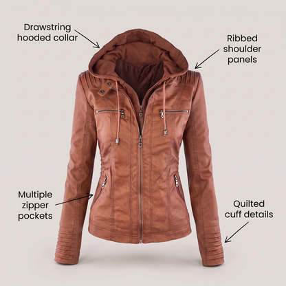GENEVIEVE FAUX SUEDE JACKET