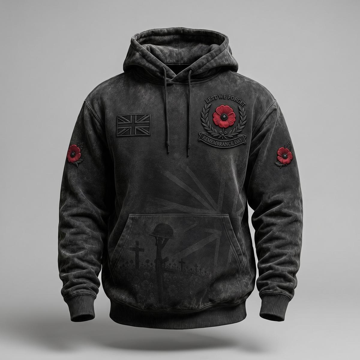 CLASSIC POPPY PRINT HOODIE
