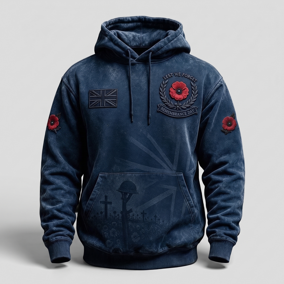 CLASSIC POPPY PRINT HOODIE