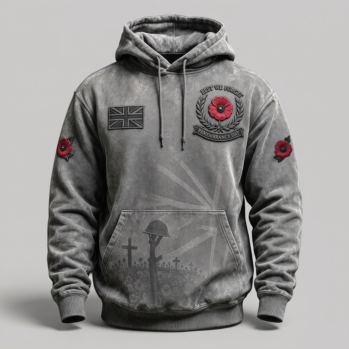 CLASSIC POPPY PRINT HOODIE