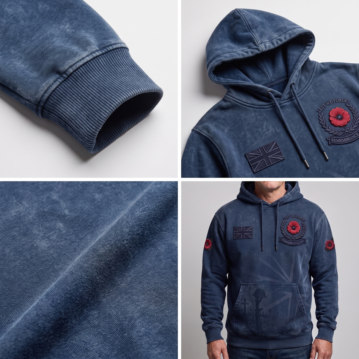 CLASSIC POPPY PRINT HOODIE