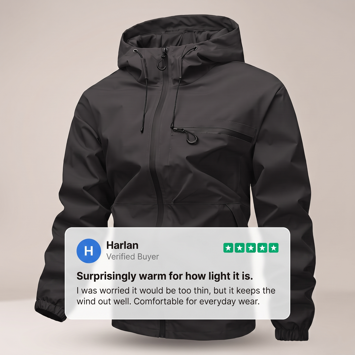 ESSENTIAL WATERPROOF HOODED COAT