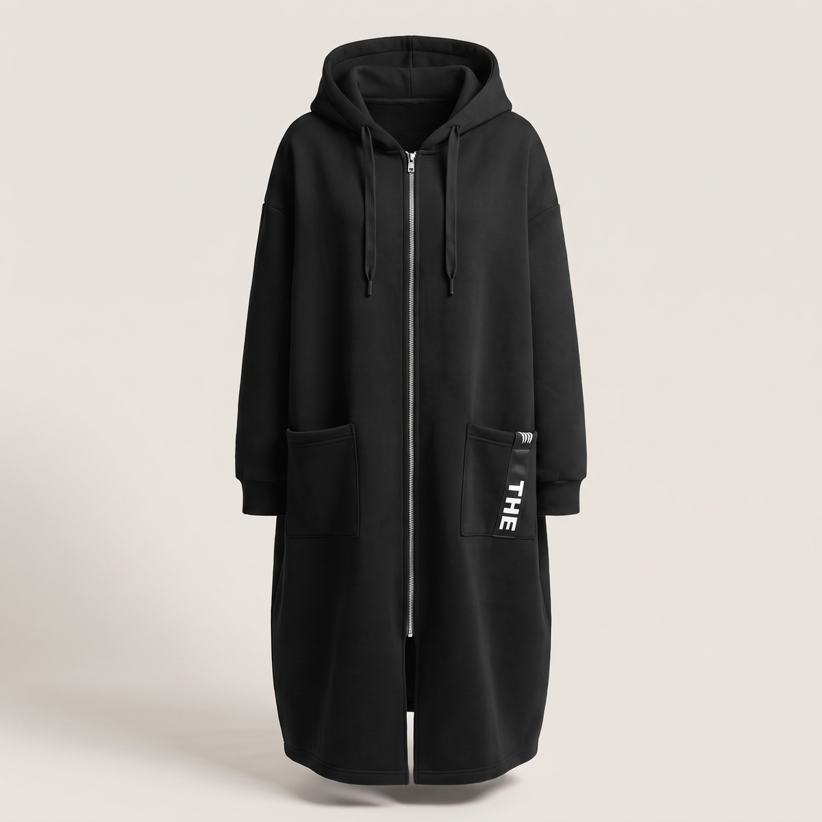 CASUAL LUXE HOODED SWEATSHIRT COAT