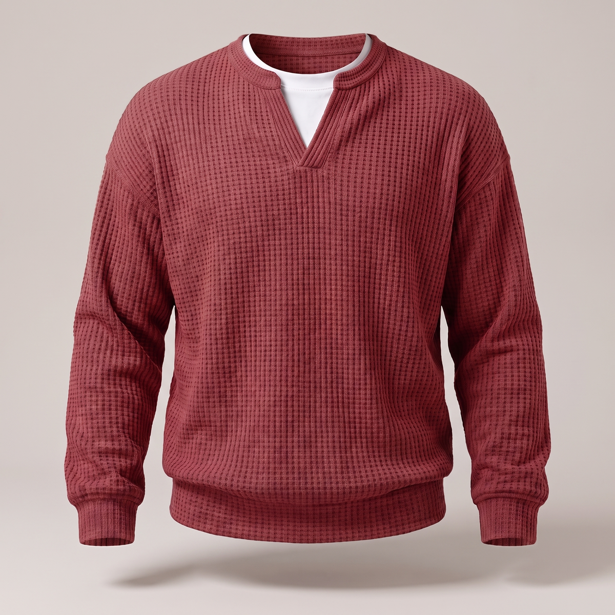 COSY LAYER WAFFLE TOP