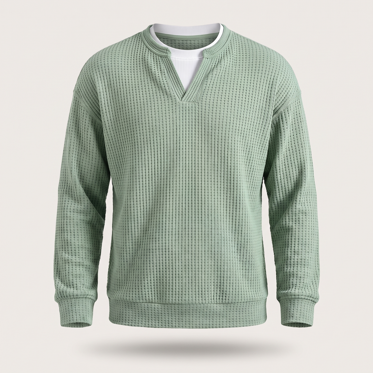 COSY LAYER WAFFLE TOP