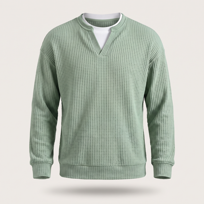 COSY LAYER WAFFLE TOP