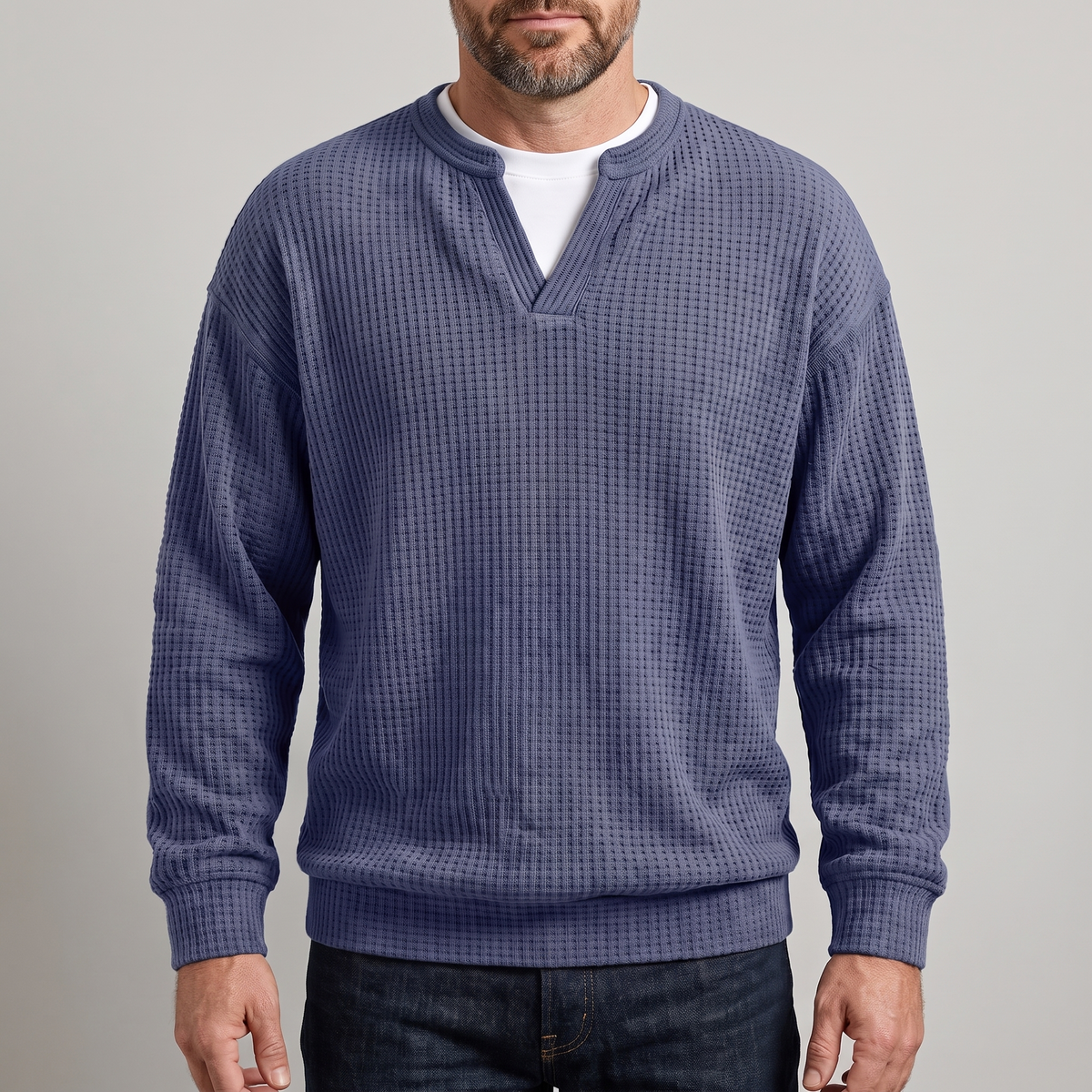 COSY LAYER WAFFLE TOP