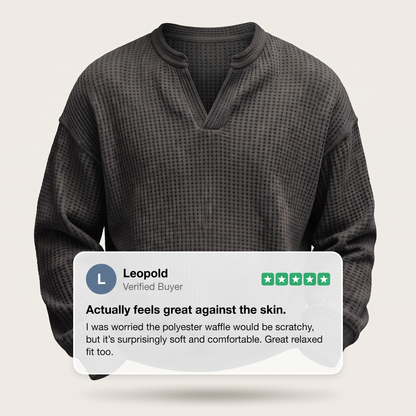 COSY LAYER WAFFLE TOP