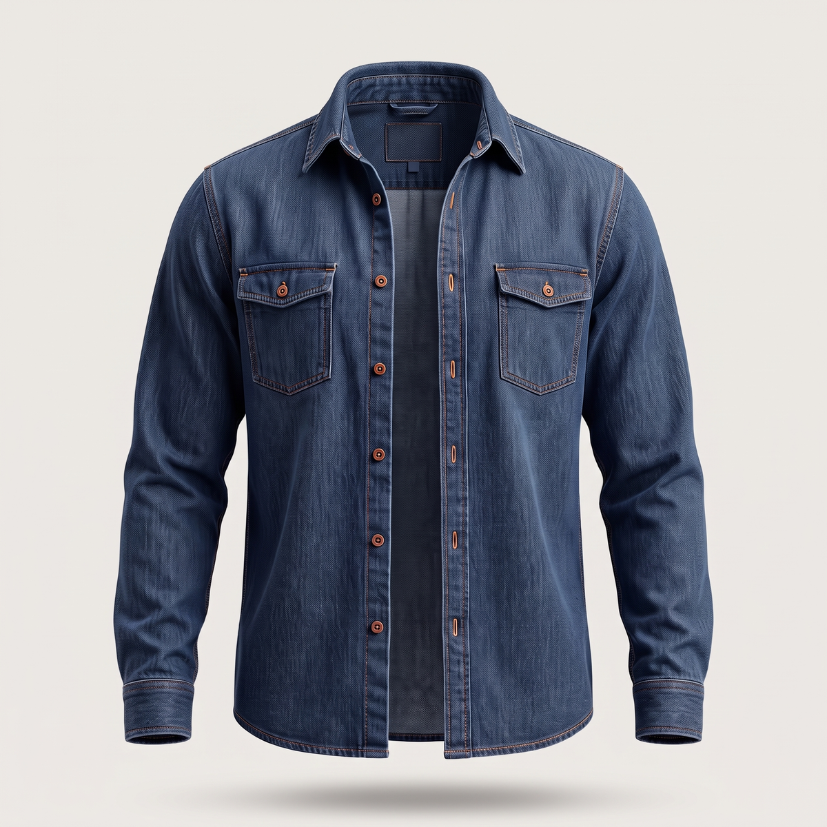 MODERN UTILITY DENIM SHIRT