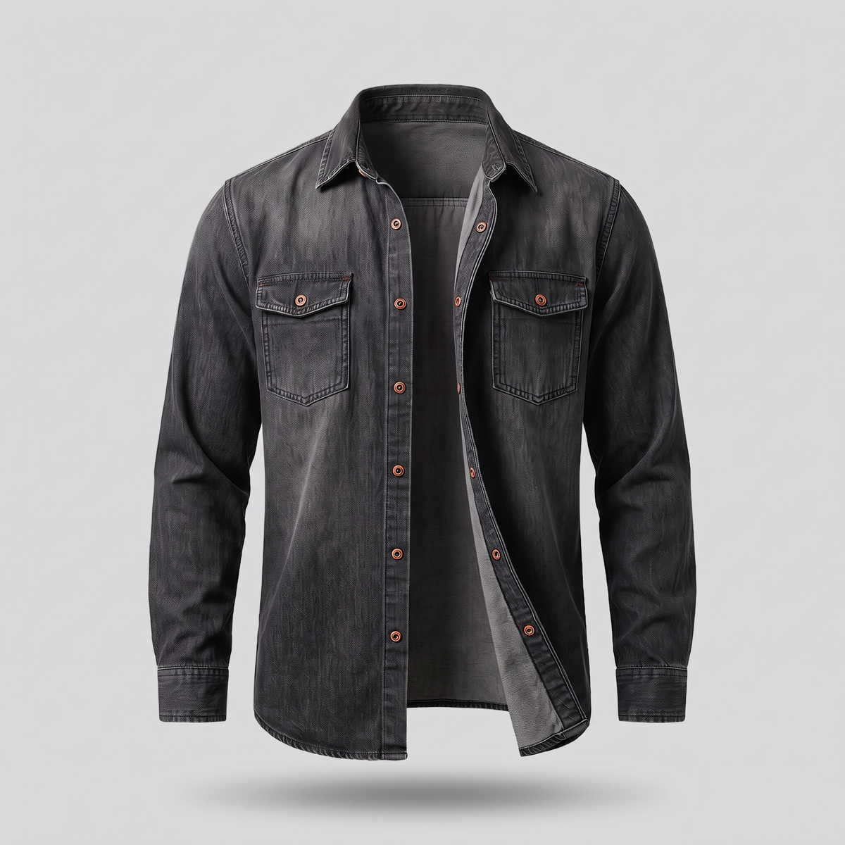 MODERN UTILITY DENIM SHIRT
