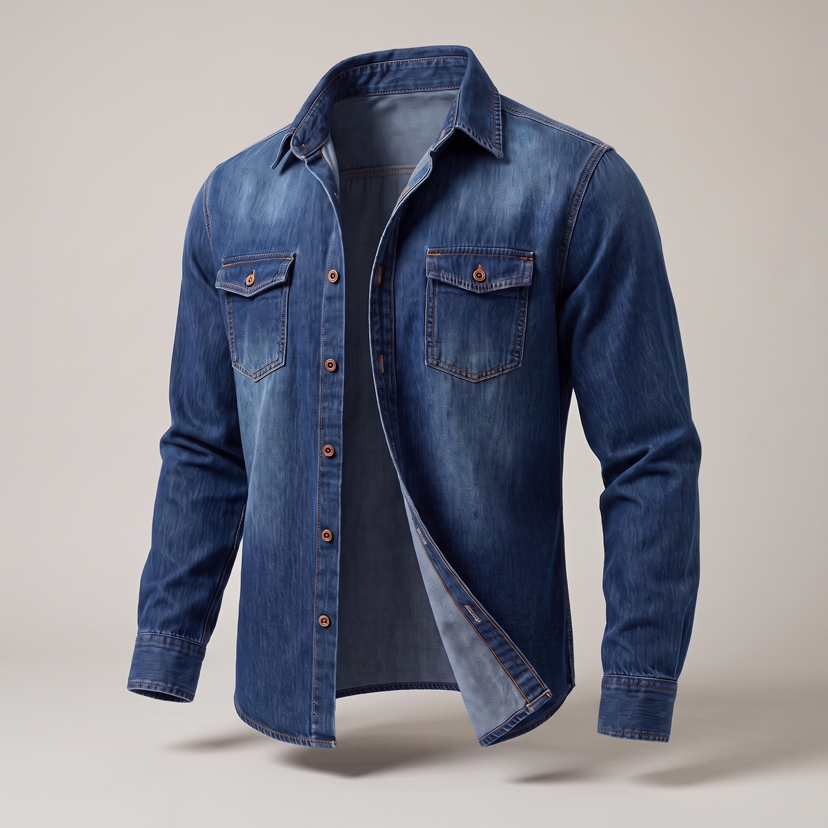 MODERN UTILITY DENIM SHIRT