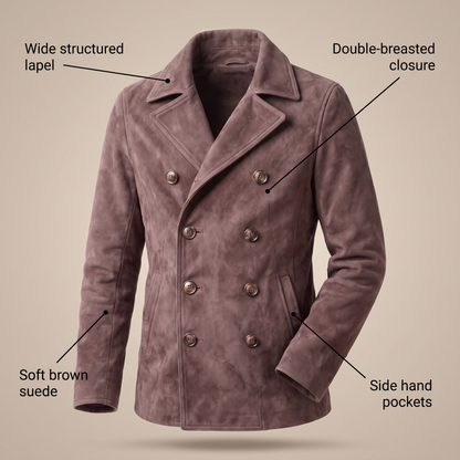 PREMIUM SUEDE TAILORED COAT