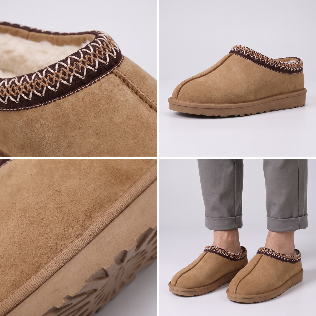 COSY FUR LINED WINTER SLIPPERS