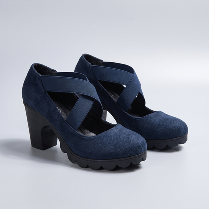 ELEGANT COMFORT BLOCK HEEL SHOES