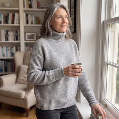 ISABELLA CASHMERE HIGH-NECK SWEATER