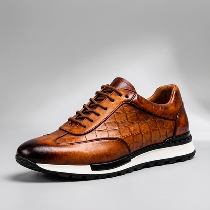LORENZO LEATHER TRAINERS