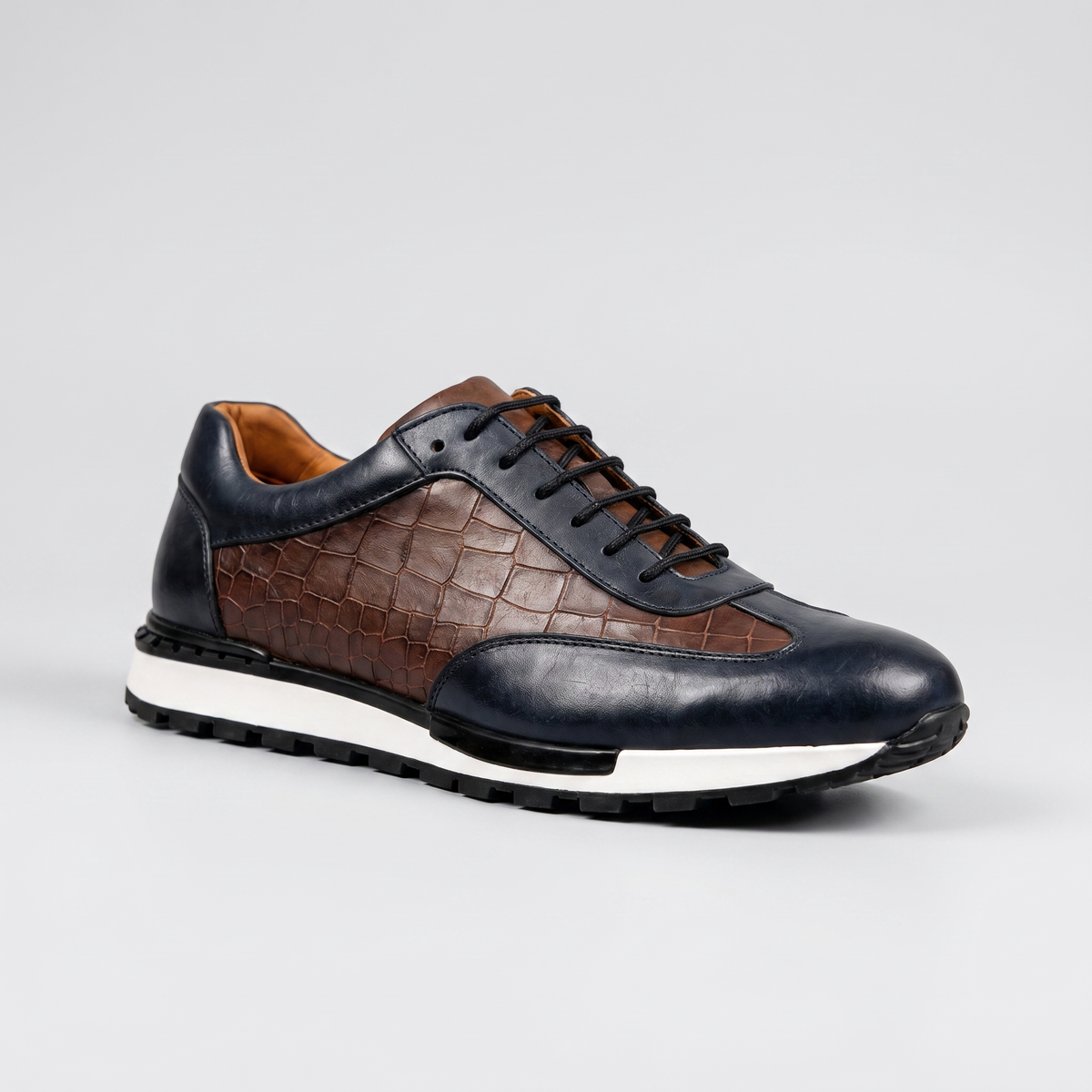 LORENZO LEATHER TRAINERS