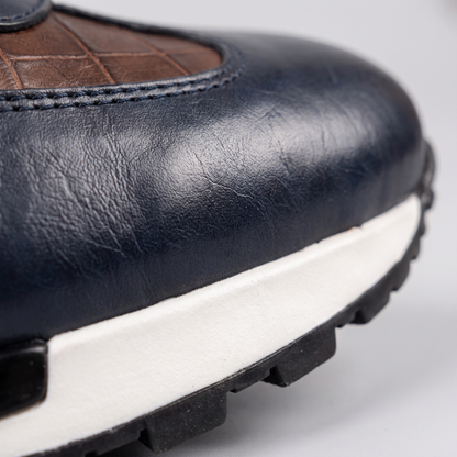 LORENZO LEATHER TRAINERS