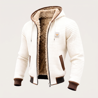 THERMAL WAFFLE FLEECE JACKET
