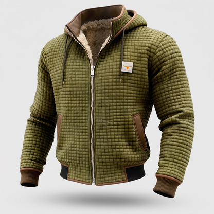 THERMAL WAFFLE FLEECE JACKET