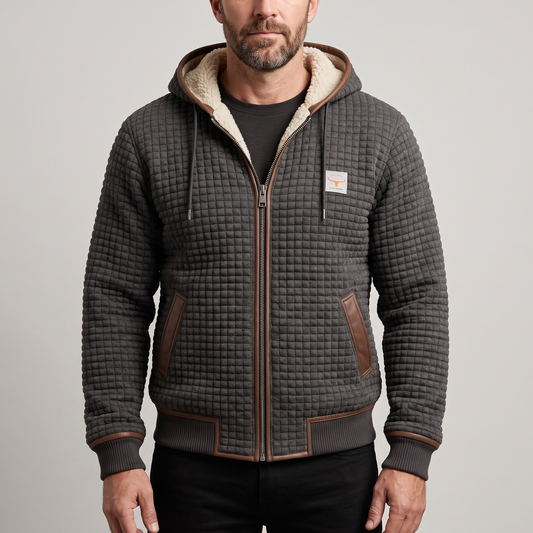 THERMAL WAFFLE FLEECE JACKET