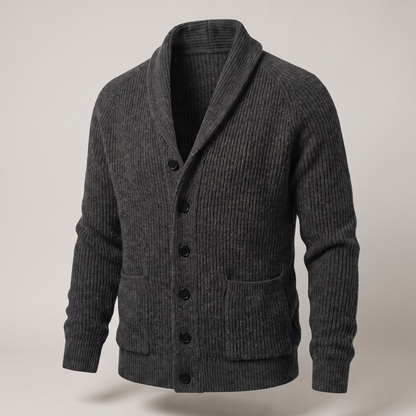 CLASSIC SHAWL COLLAR CARDIGAN