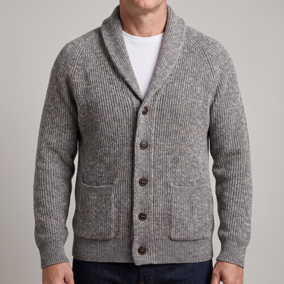 CLASSIC SHAWL COLLAR CARDIGAN