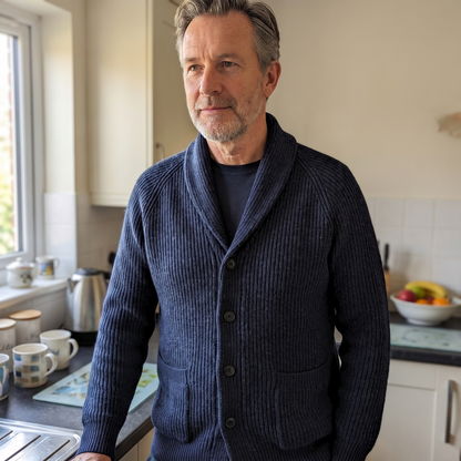 CLASSIC SHAWL COLLAR CARDIGAN