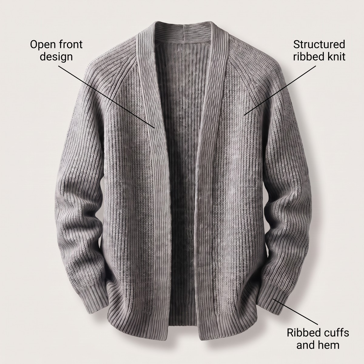 REFINED RIBBED KNIT BLAZER